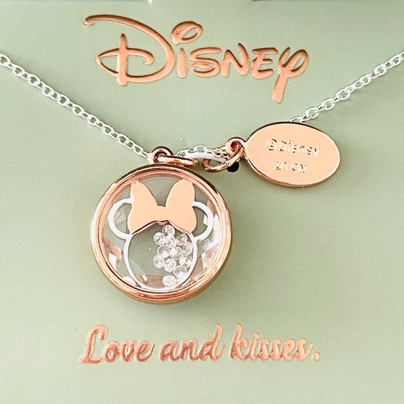 1965 DISNEY OFFICIAL JEWELRY MINNIE MOUSE CRYSTAL NECKLACE 16" DISNEY PARKS - Picture 4 of 6